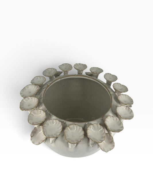 Cachepot Cerâmica Coral