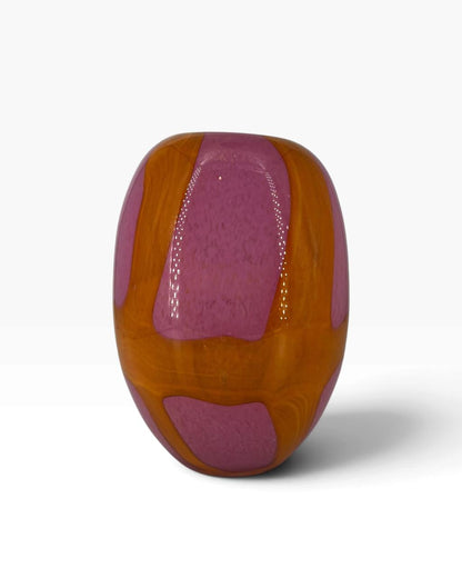 Vaso Aquarela Laranja e Rosa