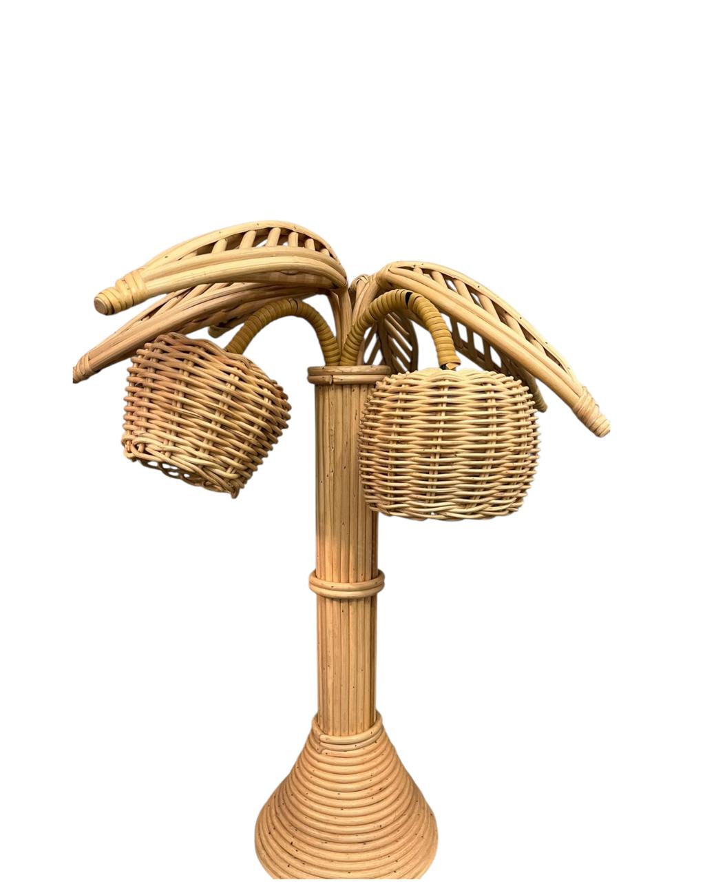 Luminária Coqueiro Rattan Mini