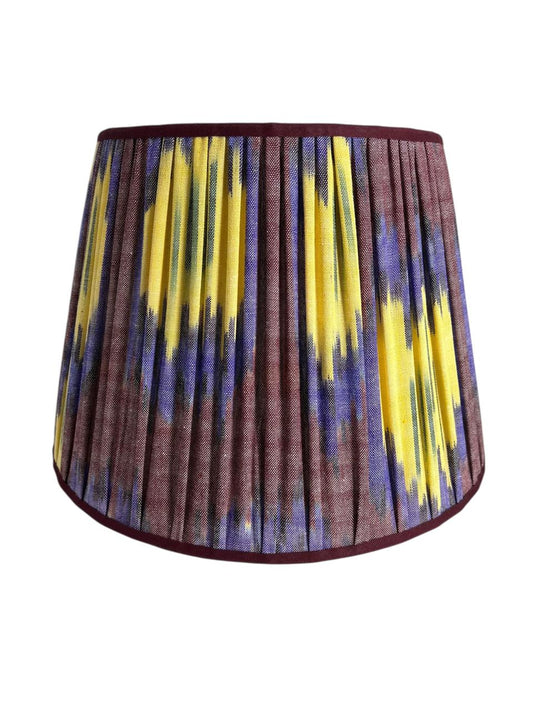 Cúpula Ikat Plissada Beringela e Amarela