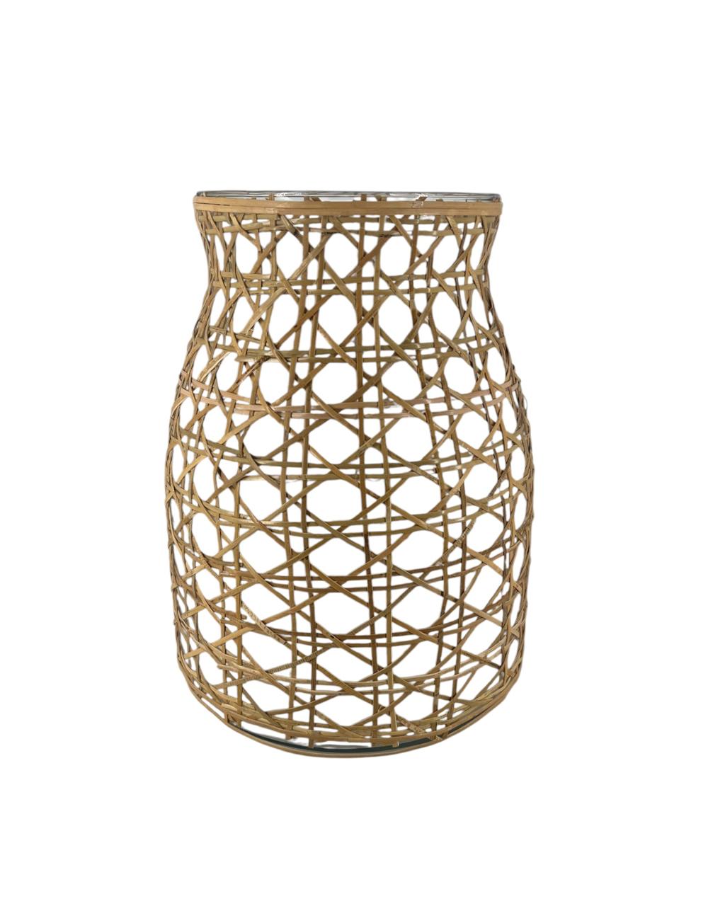 Vaso Palha Entrelaçada