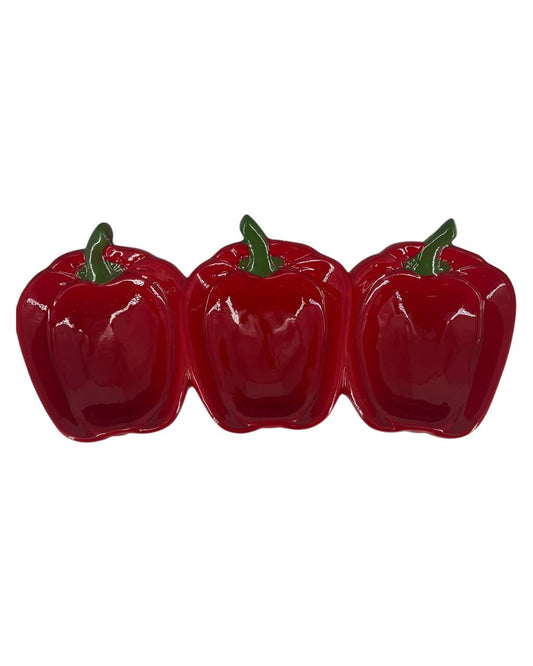 Petisqueira Tripla Pimentão