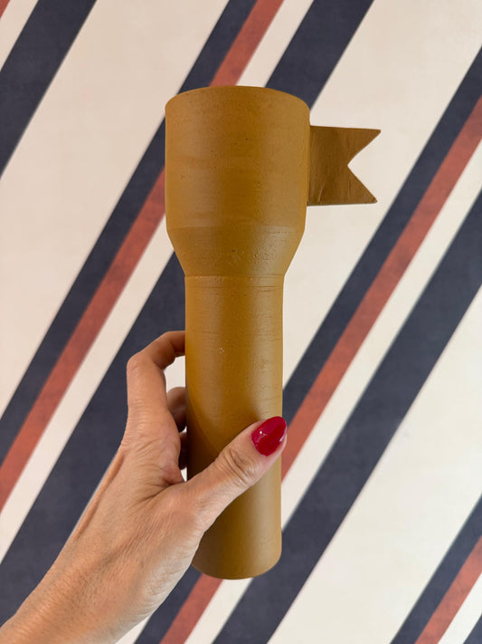 Vaso Bandeirola Amarelo Slim