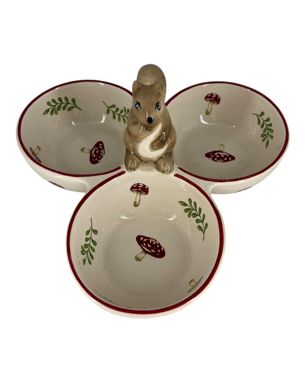 Petisqueira Esquilo Com Cogumelos