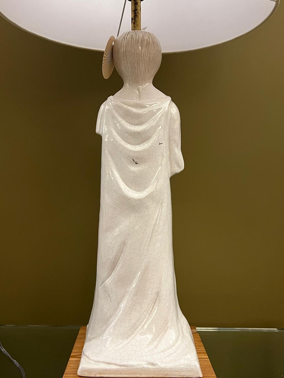 Base Abajur Cerâmica Homem Novo Mundo