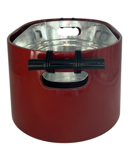 Balde de Gelo Oval Laca Vermelho