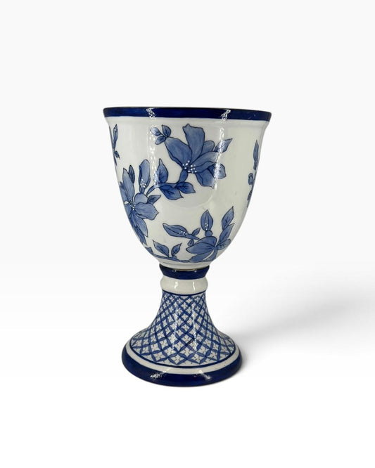 Vaso Cálice Cobalto