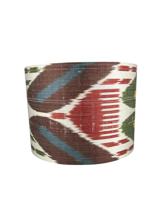 Cúpula Ikat Verde e Marrom 30x22