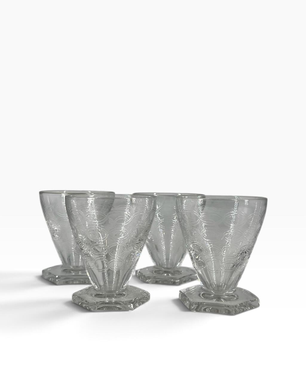 Set 12 Taças Art Deco Francês