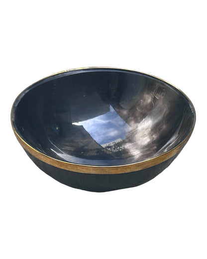 bowl Em Chifre P Detalhe Latão
