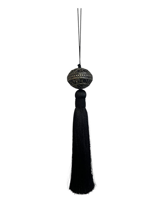 Tassel Bola Arabesco Preto
