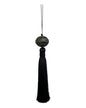 Pingente Bola Arabesco Preto