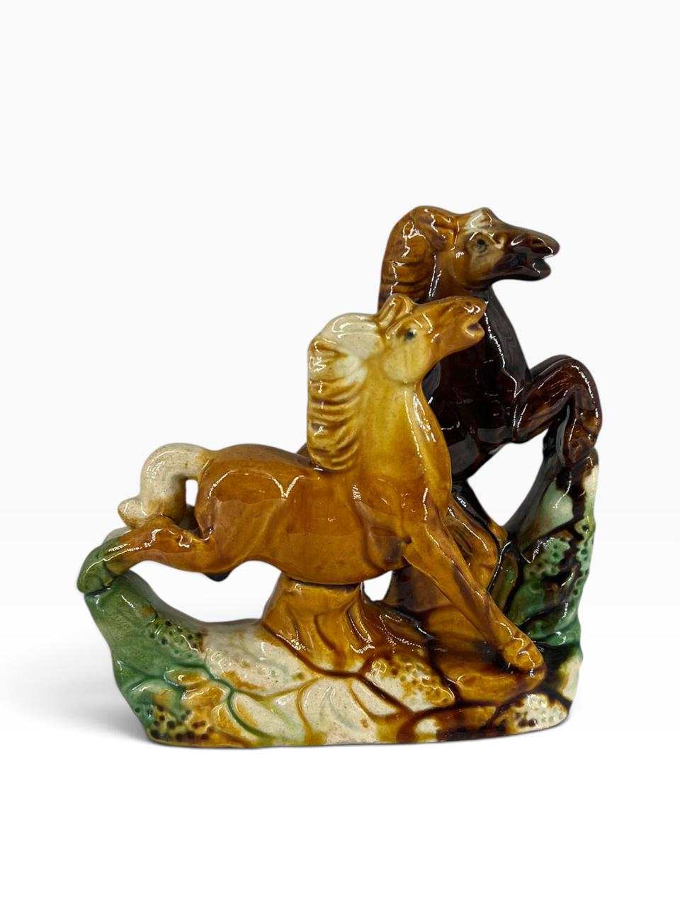 Escultura Cavalos Chinês