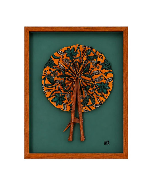Quadro Leque Pano Ananga