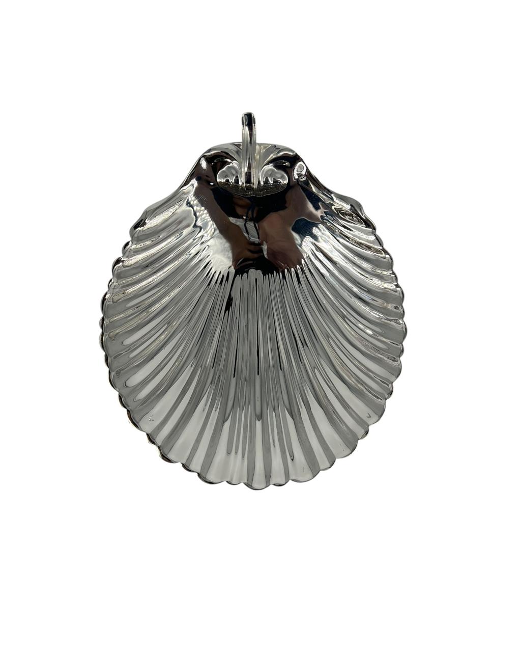 Concha Rasa em Prata