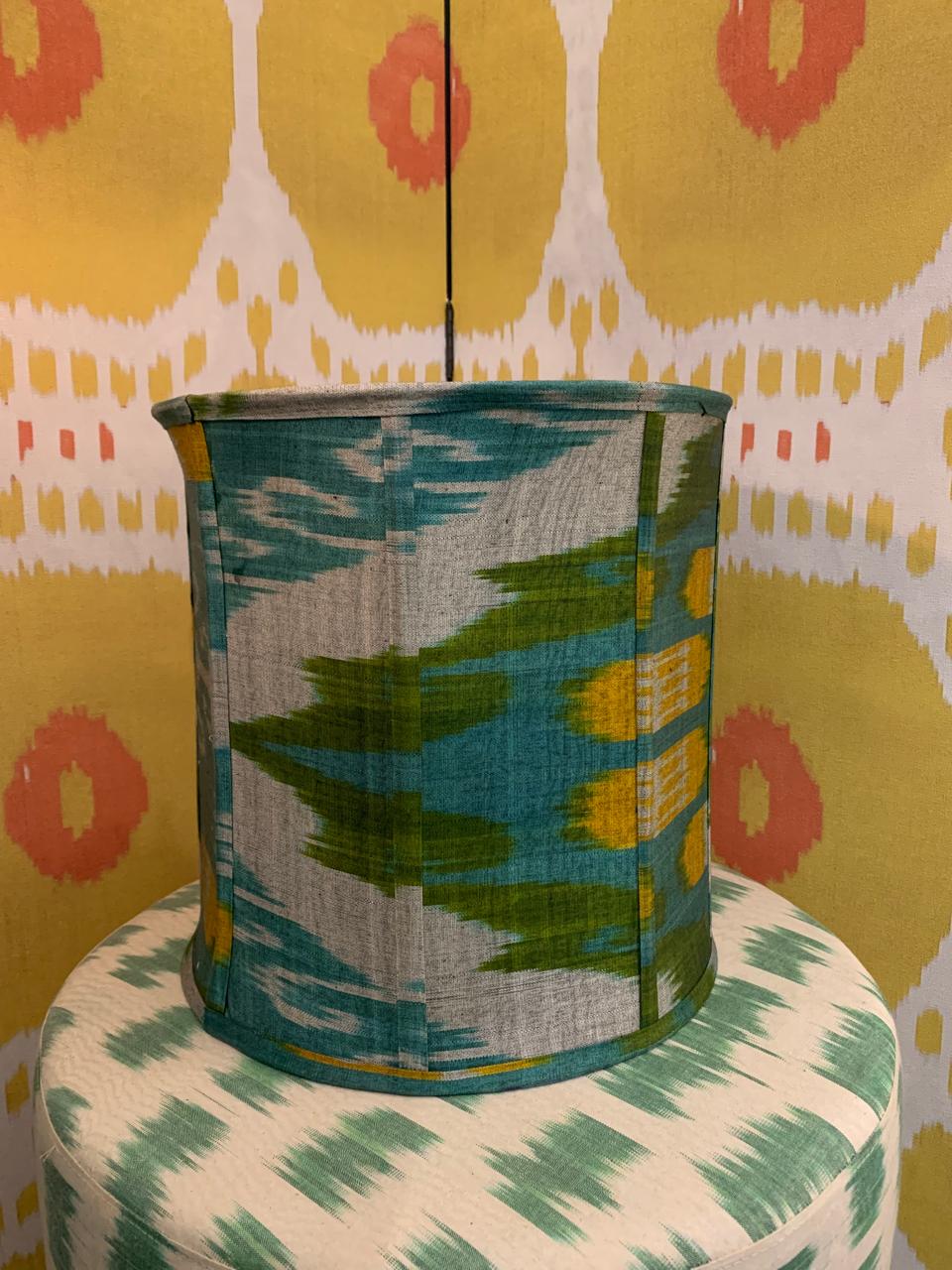 Cúpula Octagonal Ikat Turquesa 30x30