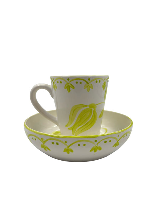 Conjunto Bowl e Caneca Provence Verde