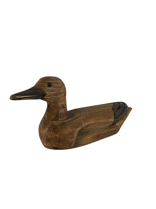 Pato Decorativo  em Madeira G