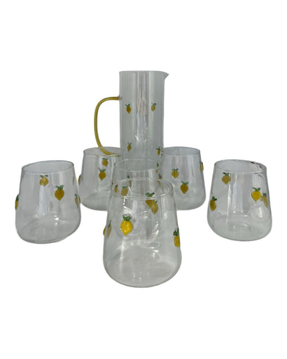 Set Jarra Com 6 Copos Limone