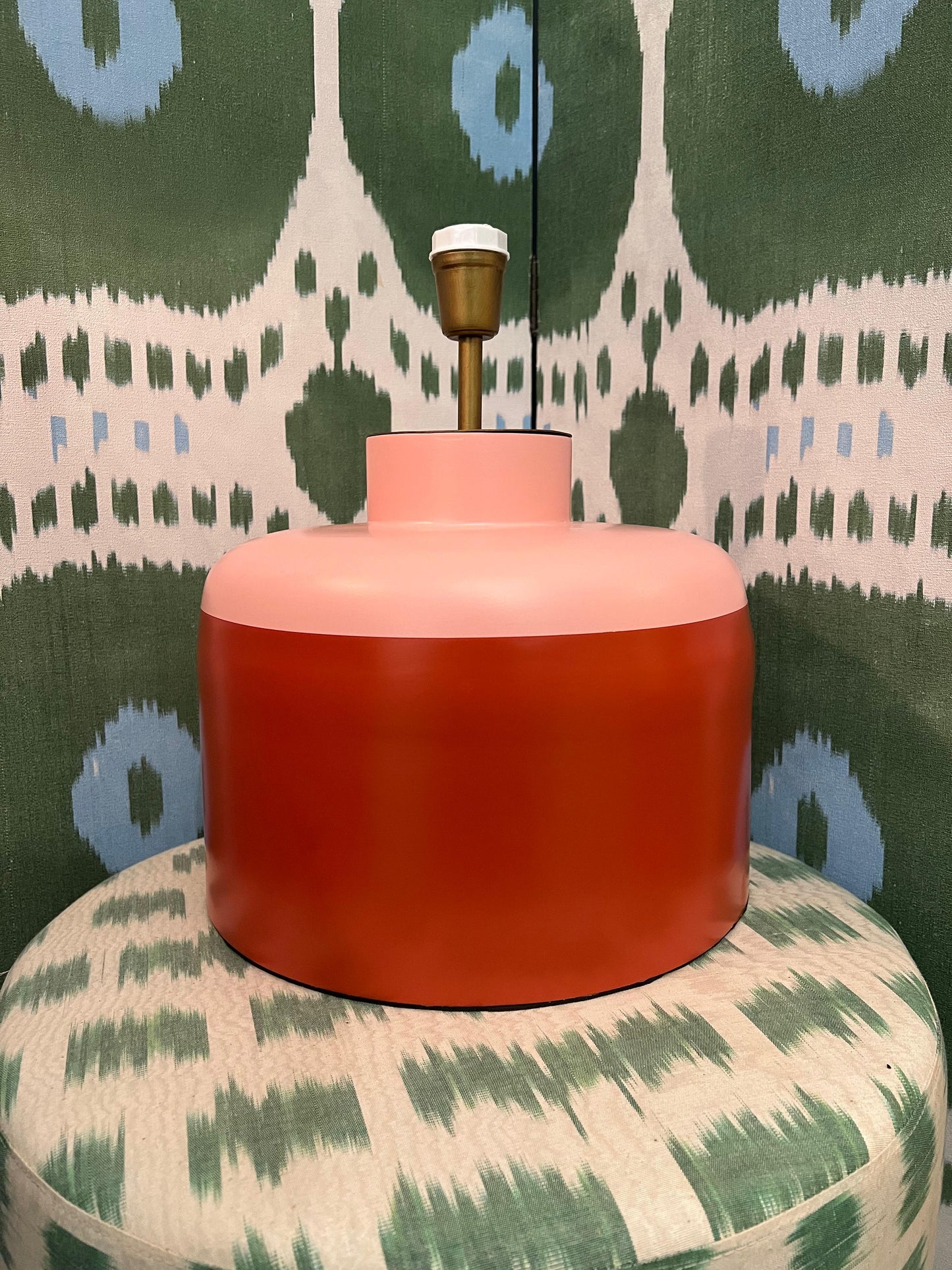 Base Abajur Pitaya Rosa e Vermelho