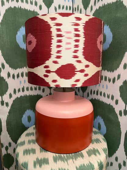 Base Abajur Pitaya Rosa e Vermelho
