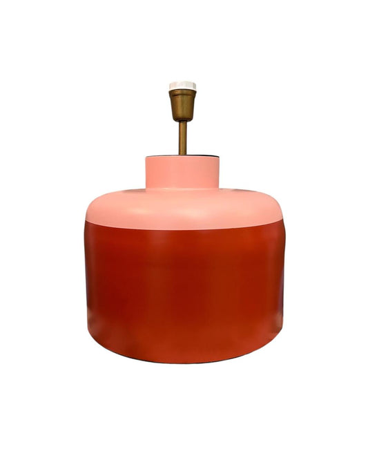 Base Abajur Pitaya Rosa e Vermelho