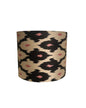 Cúpula Ikat Preto/Rosa 36x30