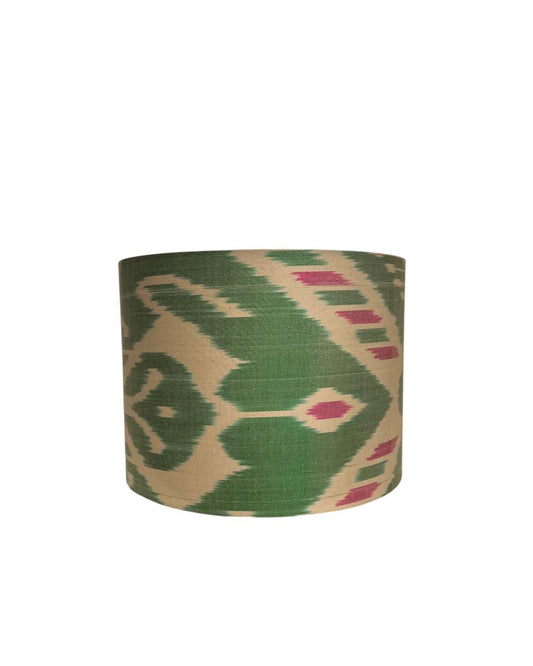 Cúpula Ikat Verde/Rosa 30x22