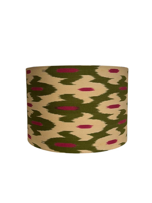 Cúpula Ikat Verde e Fucsia
