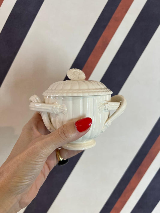 Açucareiro Flor Royal Creamware