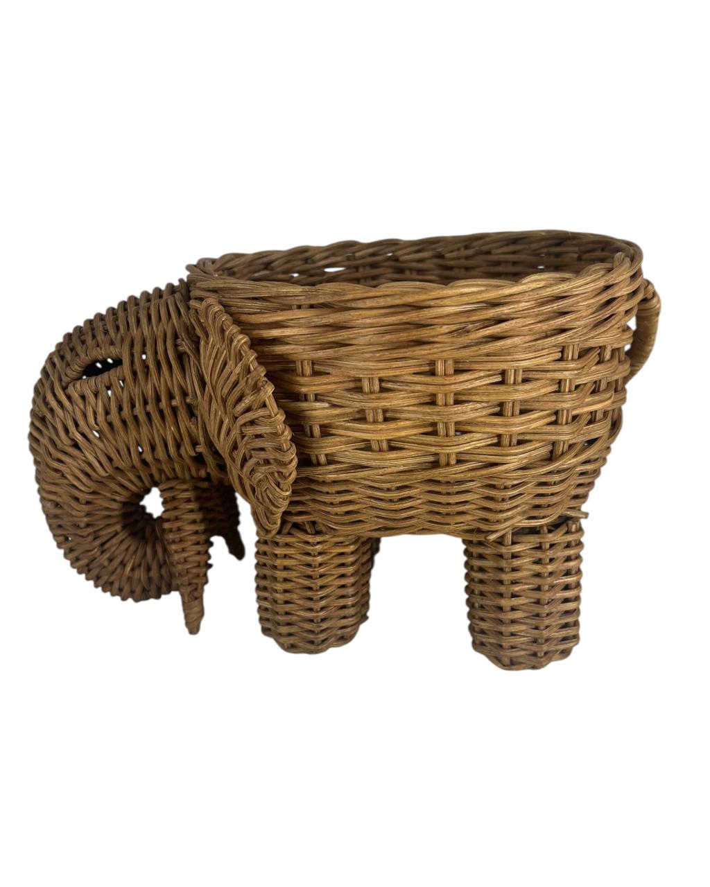 Cachepot Rattan Elefante P