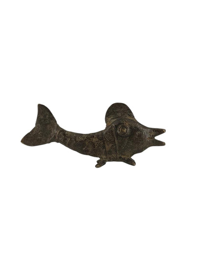 Mini Escultura Peixe  em Bronze