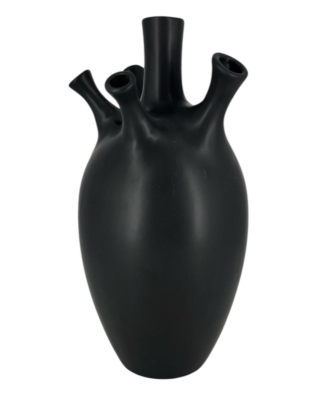 Vaso Togo Preto Cerâmica