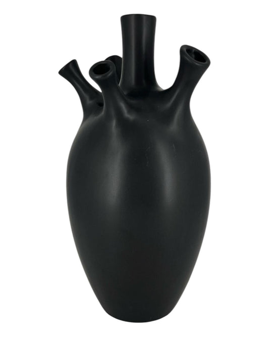 Vaso Togo Preto Cerâmica