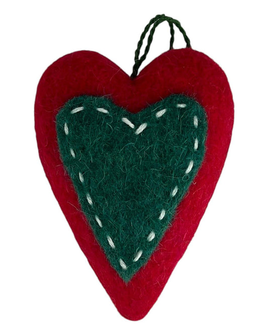Enfeite Coração em Felcro