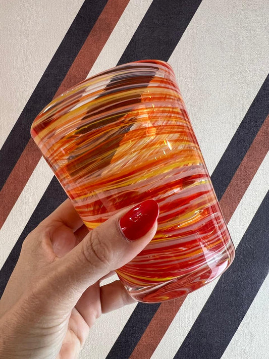 Set de 6 copos Espiral Laranja