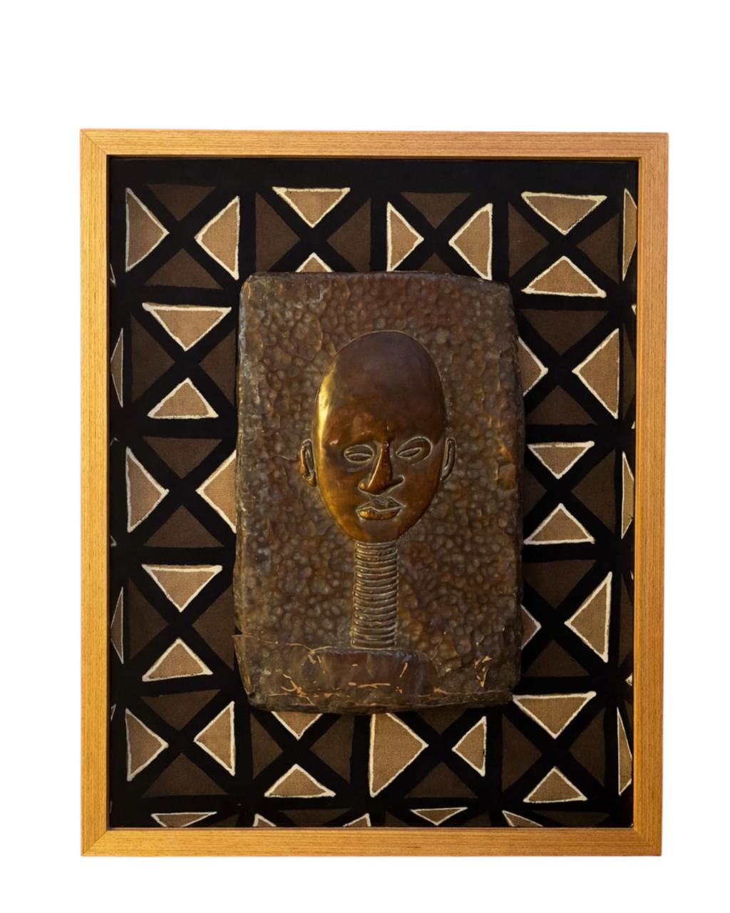 Placa em Cobre Homem Emoldurado
