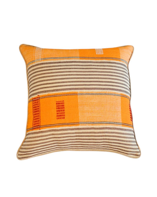 Almofada  Khorogo Cinza e  Laranja 16 50x50