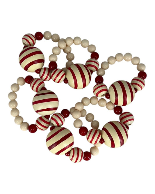 Set de 6 Argolas Para Guardanapo Bala de Canela