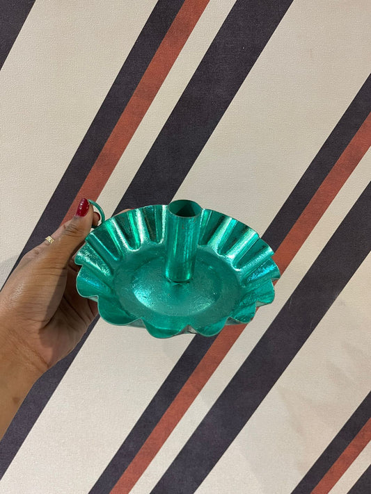 Castiçal Laminado Turquesa G