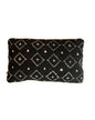 Almofada Bogolan Preto Baguete 50x30