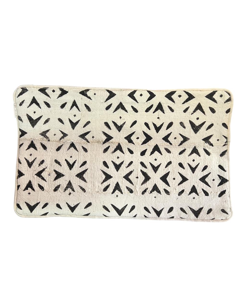 Almofada Bogolan Burkina Faso 31 Branca 30x50