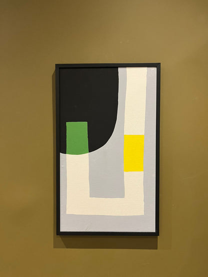 Geométrico Acrílico Sobre Tela 3 62X37