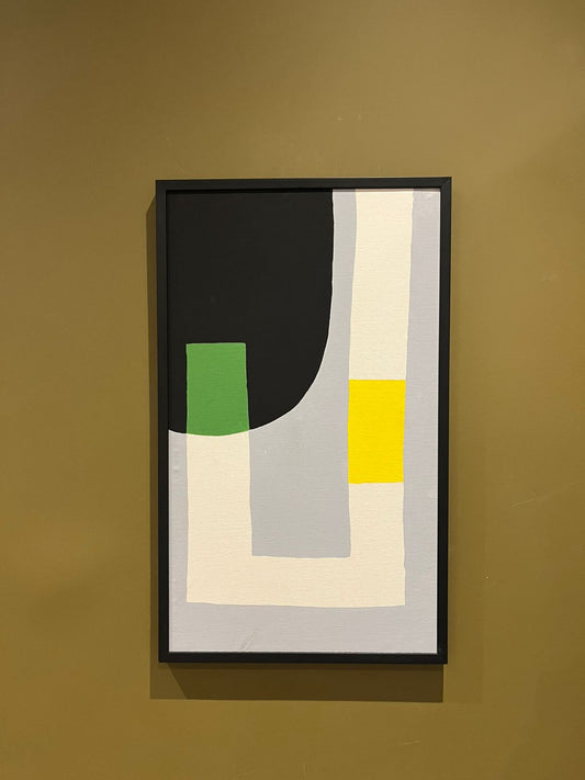 Geométrico Acrílico Sobre Tela 3 62X37