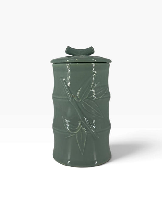 Potiche Celadon Bamboo