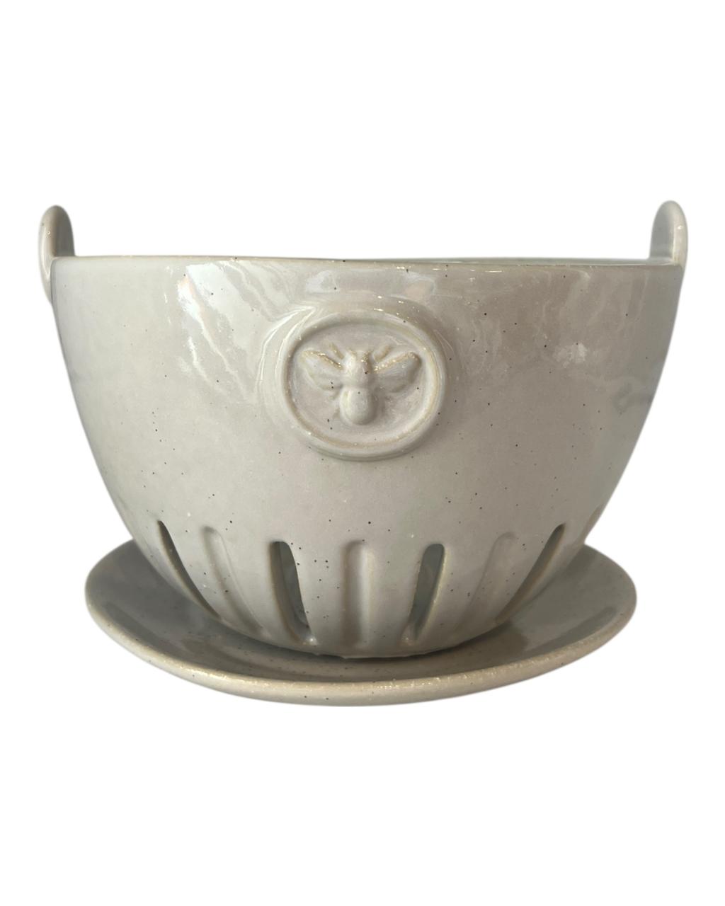 Bowl c/ Prato Stoneware Bee