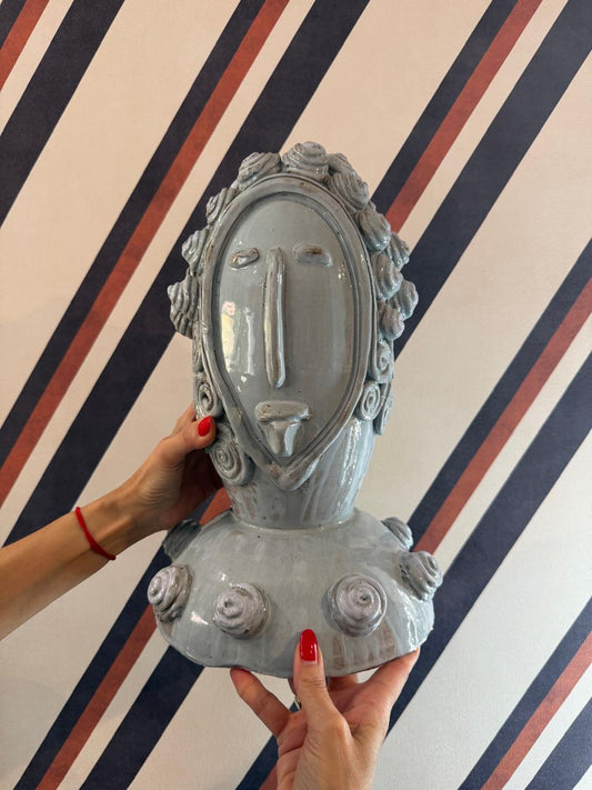 Cabeça Beatriz em Cerâmica