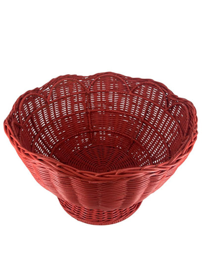 Fruteira Rattan Vermelha