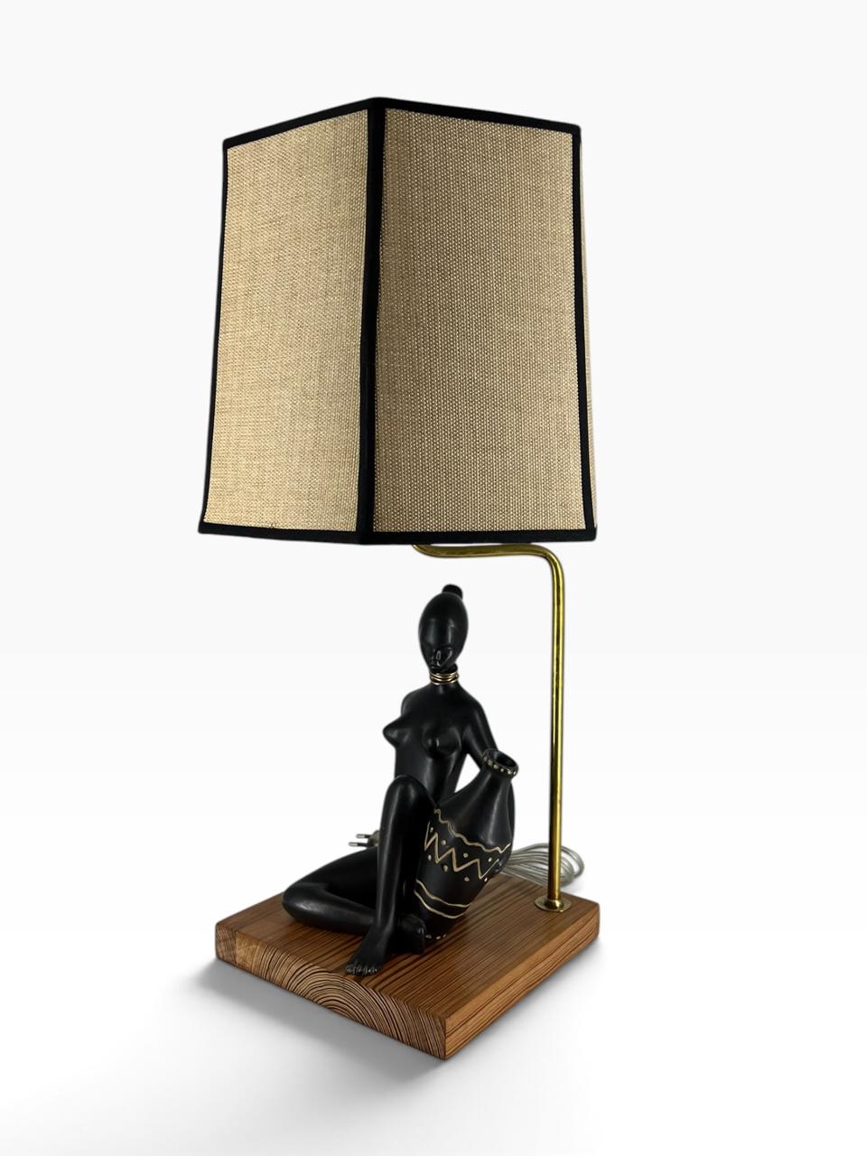 Abajur Escultura Afro I