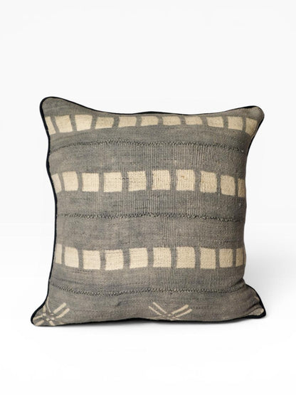 Almofada Bogolan Burkina Faso 68 Cinza 50x50